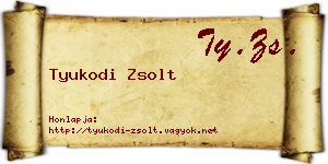 Tyukodi Zsolt névjegykártya